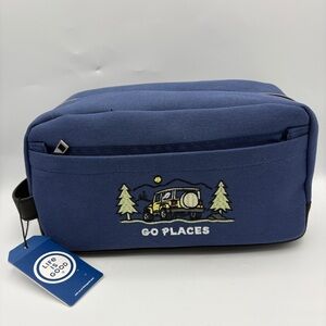 Life Is Good Navy Toiletry Travel Bag NWT